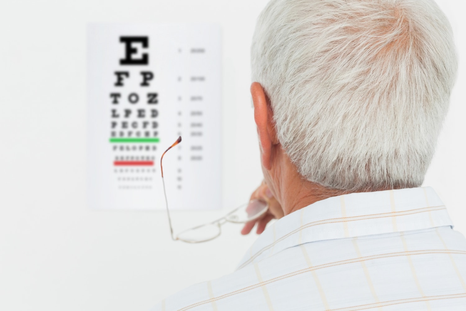Simulación de visión borrosa causada por catarata sin operar.