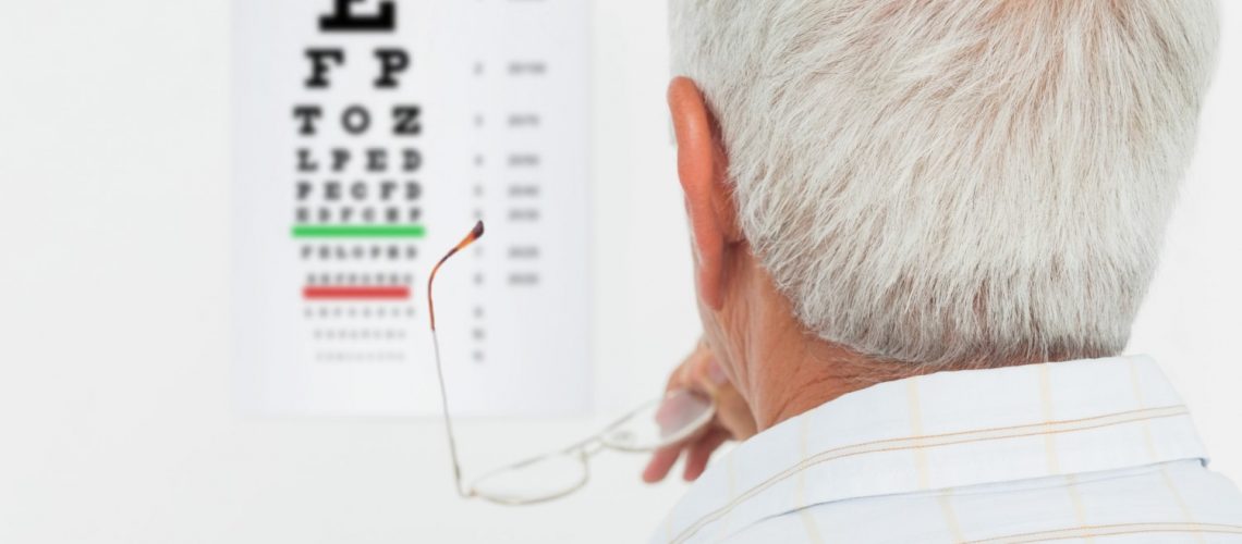 Simulación de visión borrosa causada por catarata sin operar.